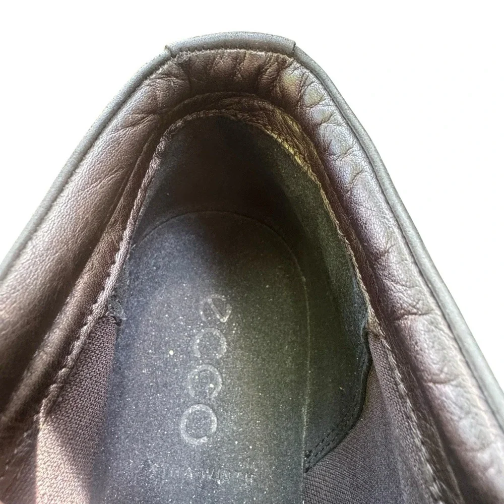 Ecco Soft 7 Chukka Ankle Boots Mens Size 8 Black Nubuck Leather Casual Lace Up
